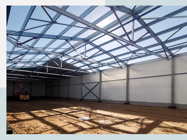 Строительство сенохранилищ в Гукове