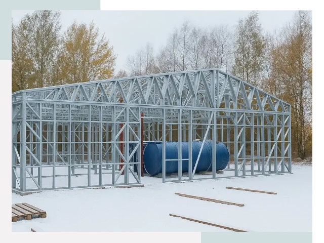 Металлические ангары в Гукове