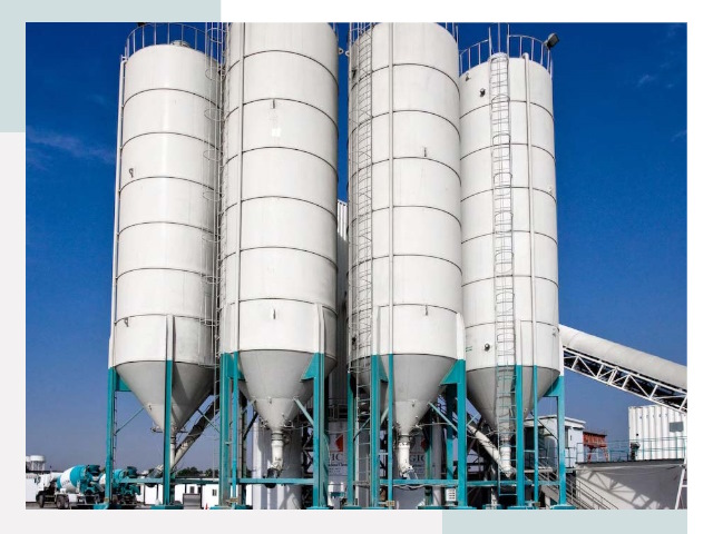 Строительство цементных силосов в Гукове