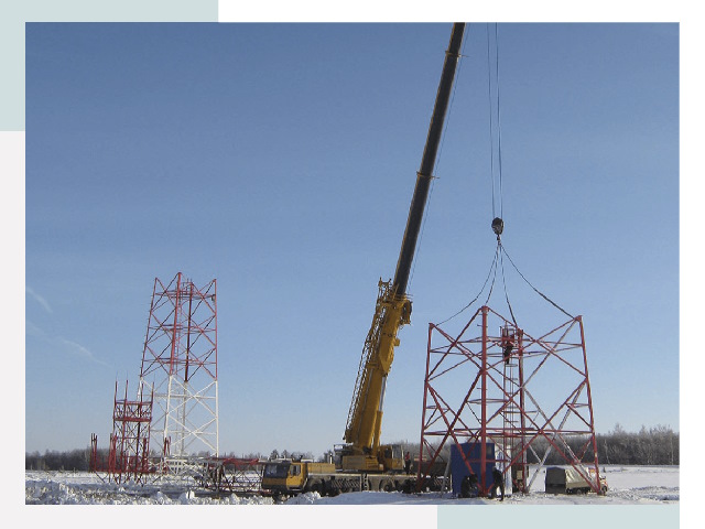 Монтаж вышек связи в Гукове