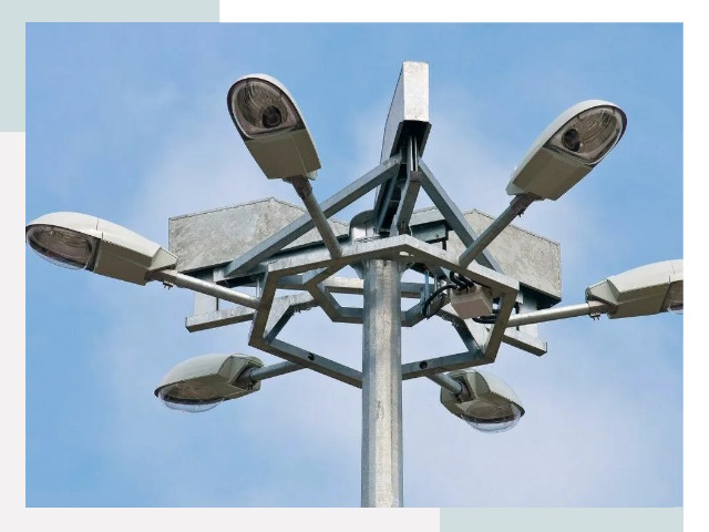 Монтаж осветительных мачт в Гукове