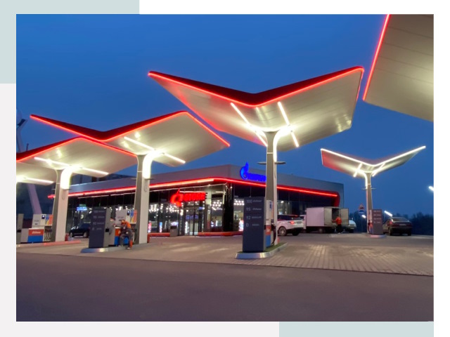 Навесы для АЗС в Гукове