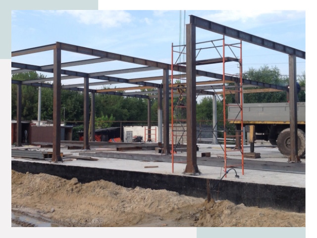 Фундамент для ангаров в Гукове