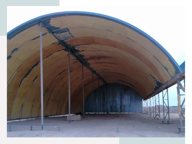 Реконструкция ангаров в Гукове