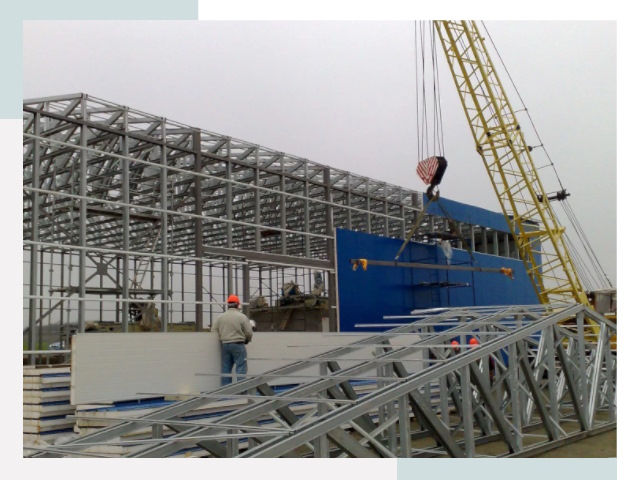 Монтаж ангаров в Гукове