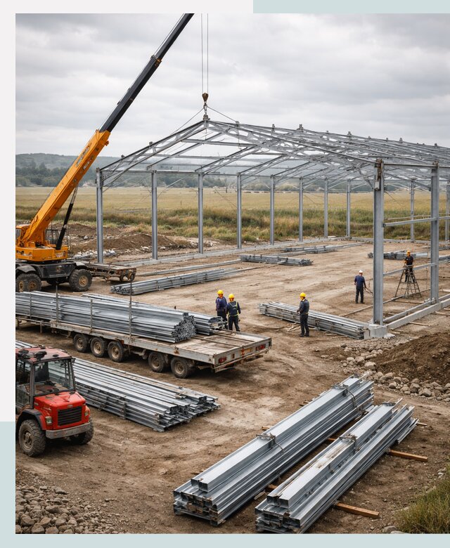 Строительство ангаров для сельхозтехники в Гукове под ключ